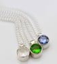 Birthstone solitaire pendant - Image 1
