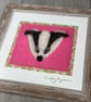 Needle Felt Badger - Image 1