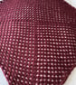 CROCHET BLANKET HANDMADE IN A MAROON COLOUR APPROX 30x30" or 77x77cm