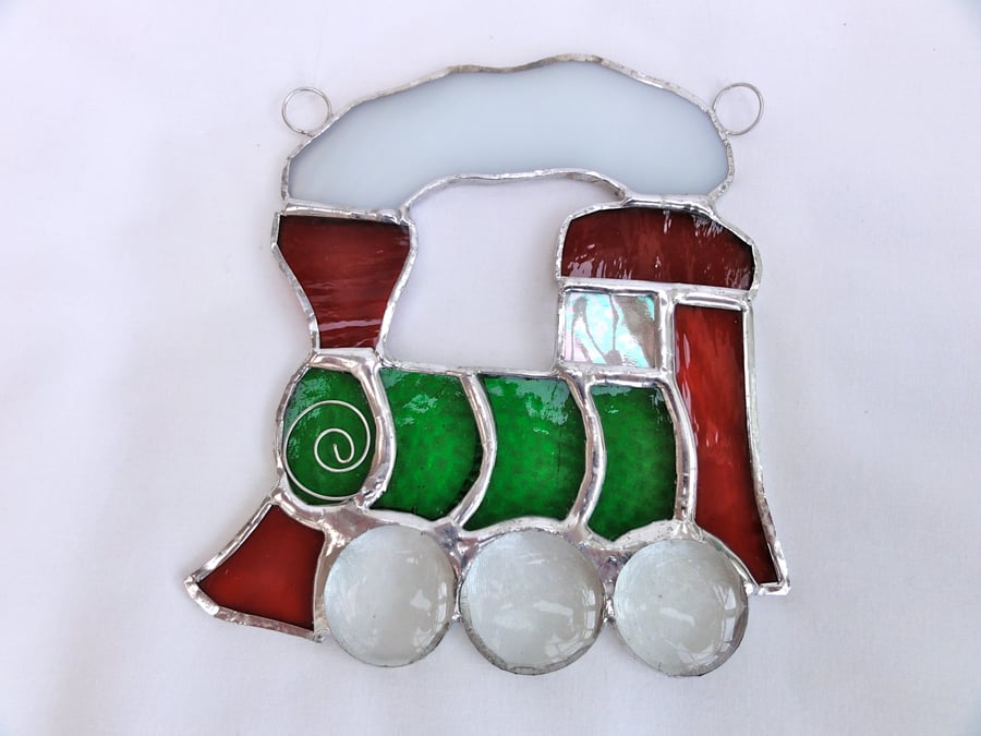 Stained Glass Train Suncatcher
