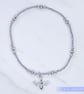 Sterling Silver Bee Bracelet Stretchy Handmade Dainty Pretty  - Image 6