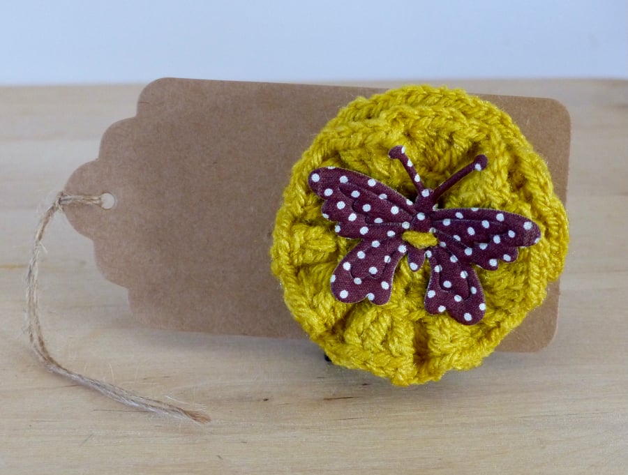 Crocheted Brooch