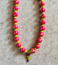 Fun, Bright large beaded necklace - Image 2