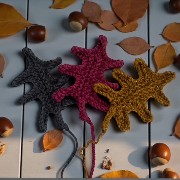 Stacked stitches workshop - learn to make pretty oak leaves