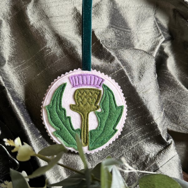 Thistle Felt Hanging Decoration