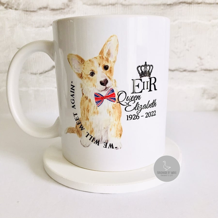 Queen Elizabeth II mug, In memory of The Queen, Commemorative Keepsake mug, 