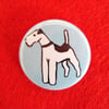 Fox Terrier Dog Badge