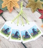 Witches Hat Gift Tags - set of 4 tags - Image 1