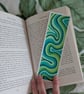 Handmade Green Swirl Bookmark - Image 3