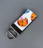 Colourful cat keychain. Hedgehog keyring. Hedgehog key fob. - Image 6