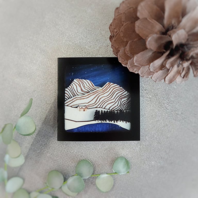 'Cold Mountain' - single greetings card, blank inside