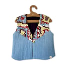 Magical Mosaics Handmade Quilted Vest (Size Small UK 8-10)