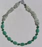 Green Aventurine, Green Jade & Prehnite Gemstone Statement Necklace "Gisselle" - Image 7