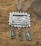 Silver Hare Pendant with Kyanite - Image 2