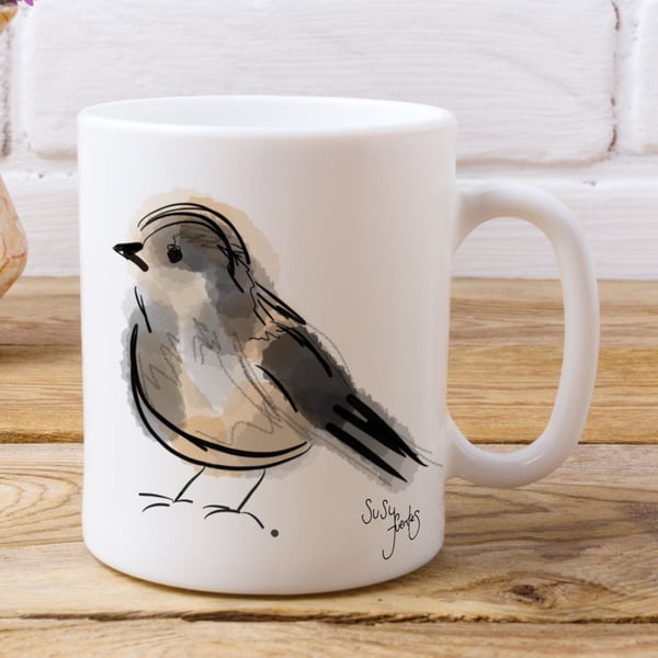 Sparrow Bird Mug, Bird Mug, Sparrow Mug, House Sparrow Bird Mug, House Sparrow 