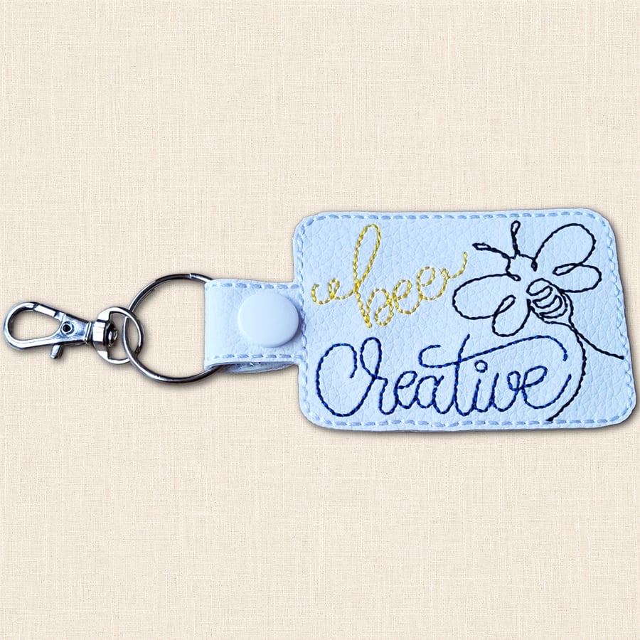 Bee Creative Keyring - Positive Bee Bag Charm