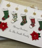 Personalised Family Christmas Card With Gift Box - Image 6