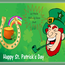 St Patrick's Day Card A5 