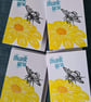Bee theme birthday card handprinted - Image 5