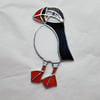348 Stained Glass Puffin - handmade hanging decoration.
