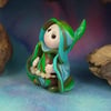 Tiny Garden Gnome 'Tandy' with jewelled belt OOAK Sculpt Ann Galvin