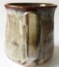 Green and Brown Patterned Glazed Mug - Hand Thrown Stoneware Ceramic Mug  - Image 4