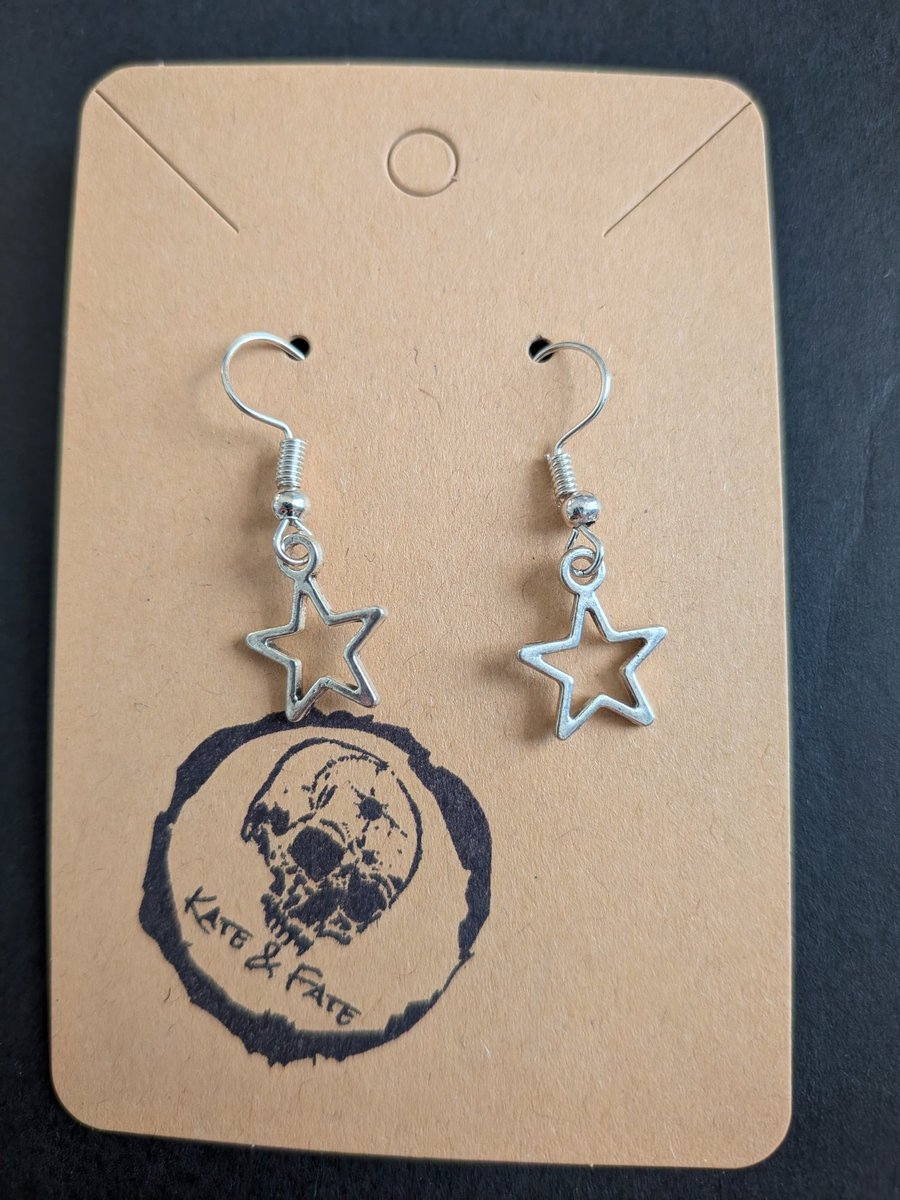 Star Dangle Earrings - Handcrafted Celestial Jewellery