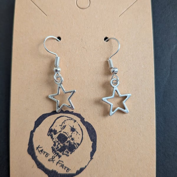 Star Dangle Earrings - Handcrafted Celestial Jewellery