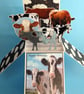 Birthday Card With Cows