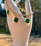 Gold Tone 4 leaf Clover Charm Bracelet  - Image 1