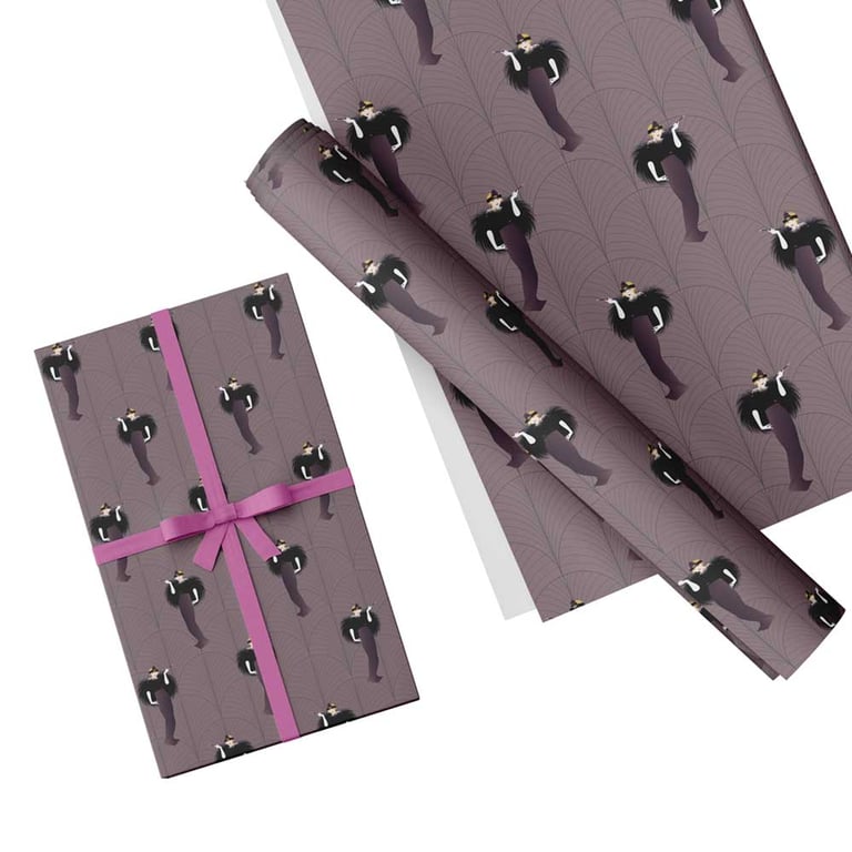 Gift Wrap Art Deco Design & Matching Gift Tag-Wrapping Paper-LG28