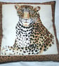 Leopard facing front cushion - Image 1