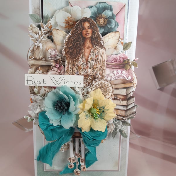 Handmade Layered Greeting Card (L)