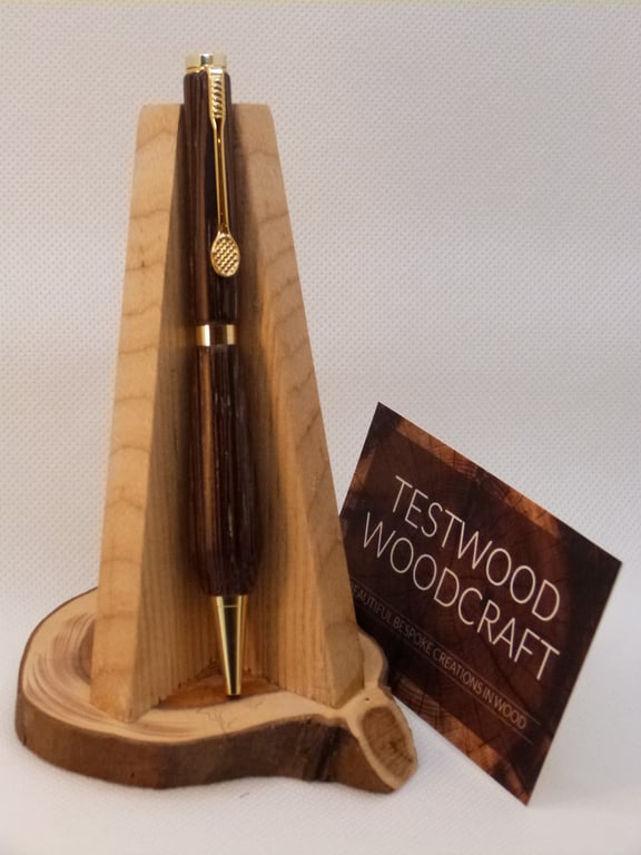 Hardwood ball pen with sport clip