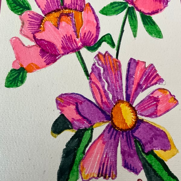 A4 print of a flower 