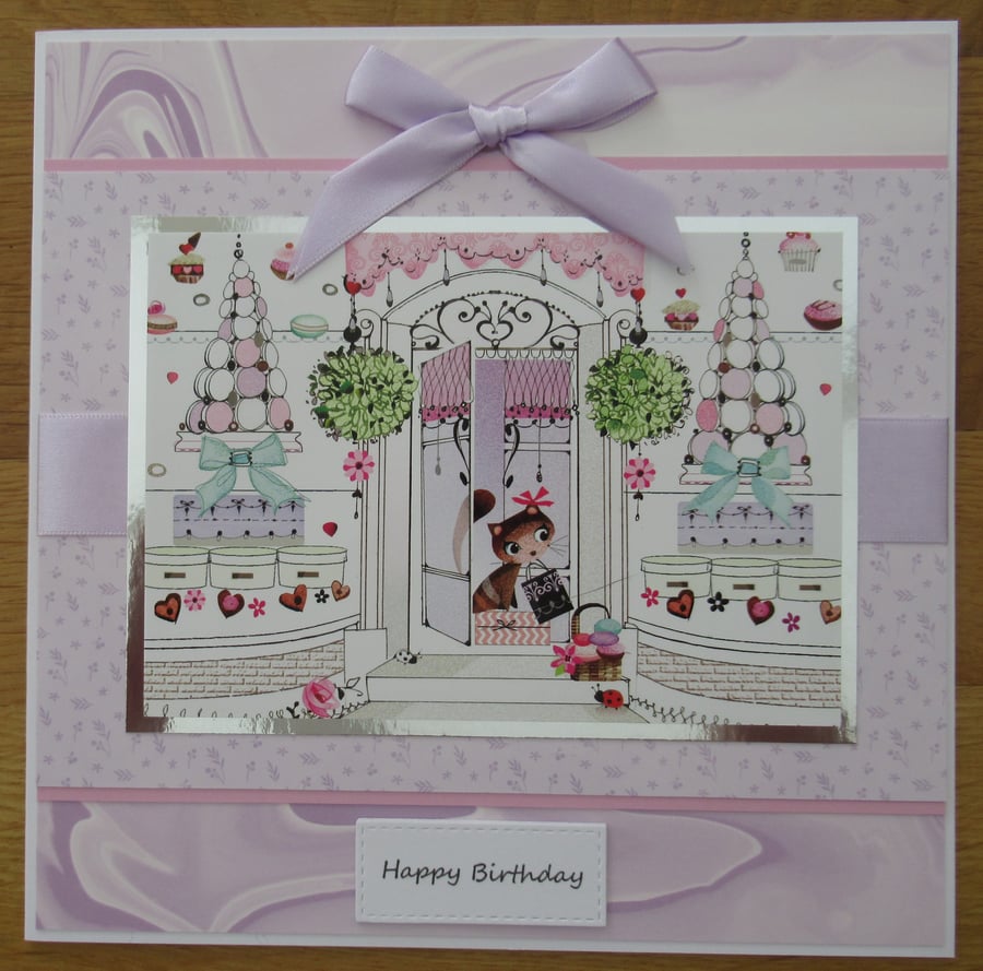 Cake Shop - 8x8" Birthday Card