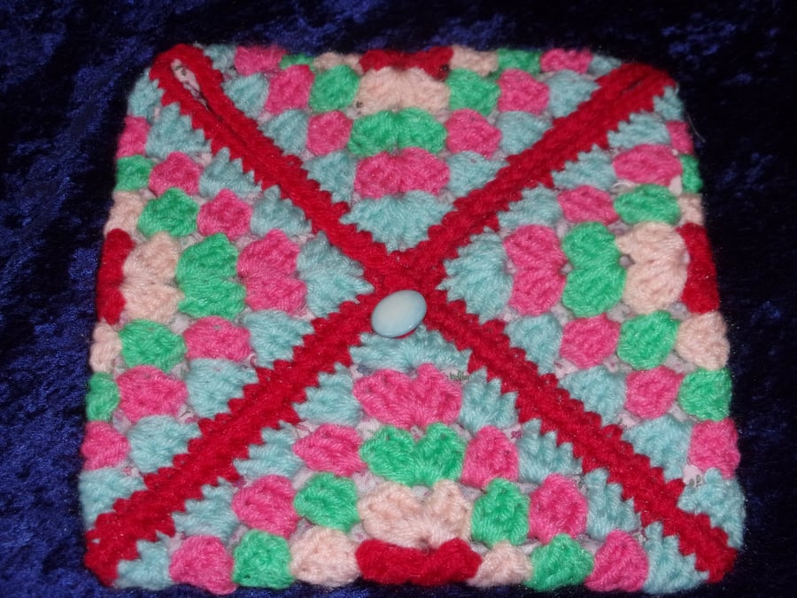 REDUCED PRICE Granny Square Envelope Pouch