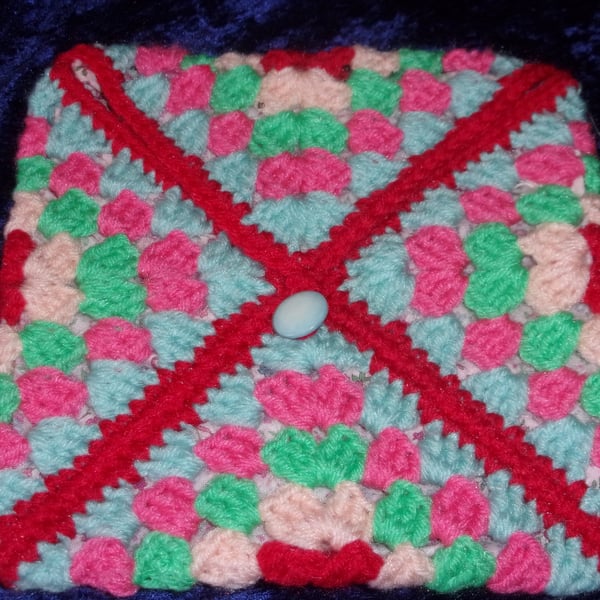 REDUCED PRICE Granny Square Envelope Pouch