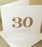 SALE Perfectly Imperfect - Half price handmade 30th birthday card - personalised - Image 2