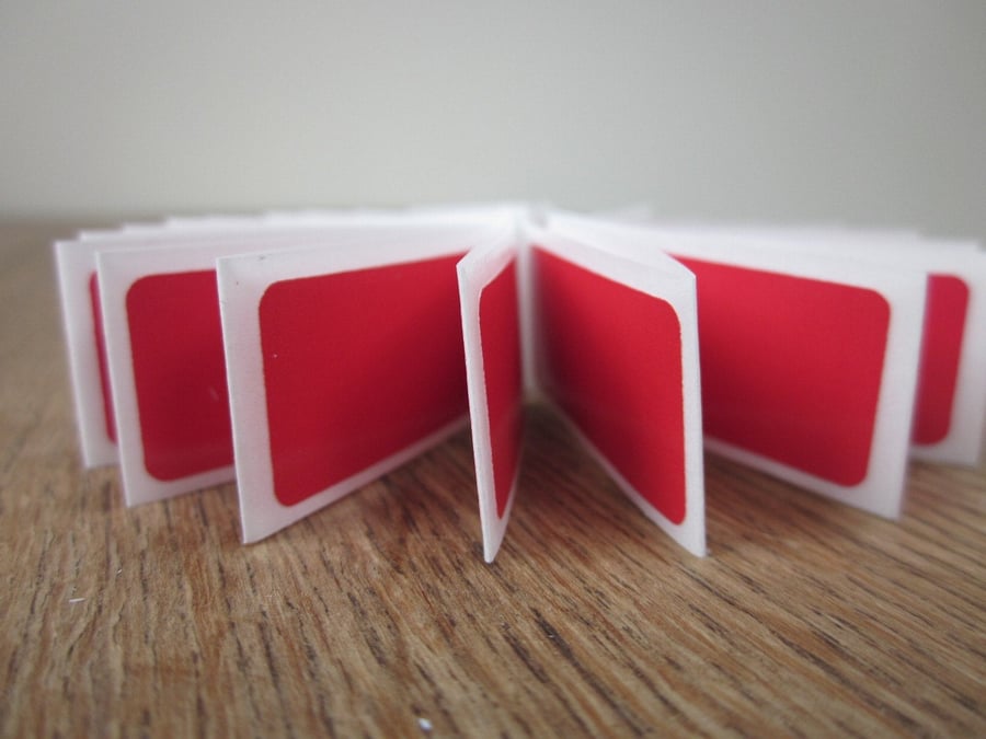 50 Small Scarlet Stickers