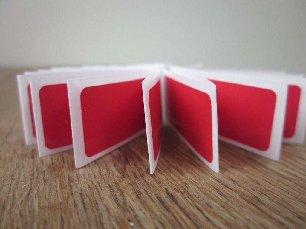 50 Small Scarlet Stickers