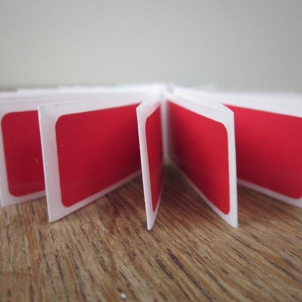 50 Small Scarlet Stickers