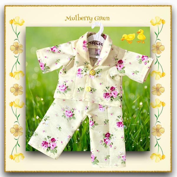 Reserved for Carrie - Lemon Floral Pyjamas 
