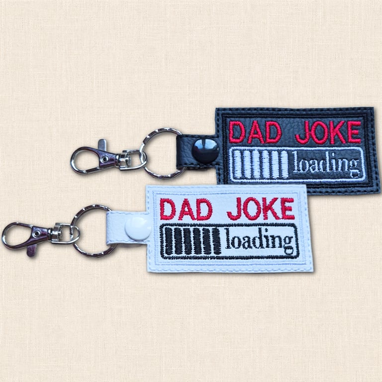 Dad Joke Loading Keyring - Funny Gift for Dad