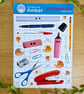 Stationery Sticker Glossy Sheet - Planner Journal Accessories Kiss Cut