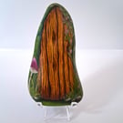 Yellow Fairy Door Rock Art Painting
