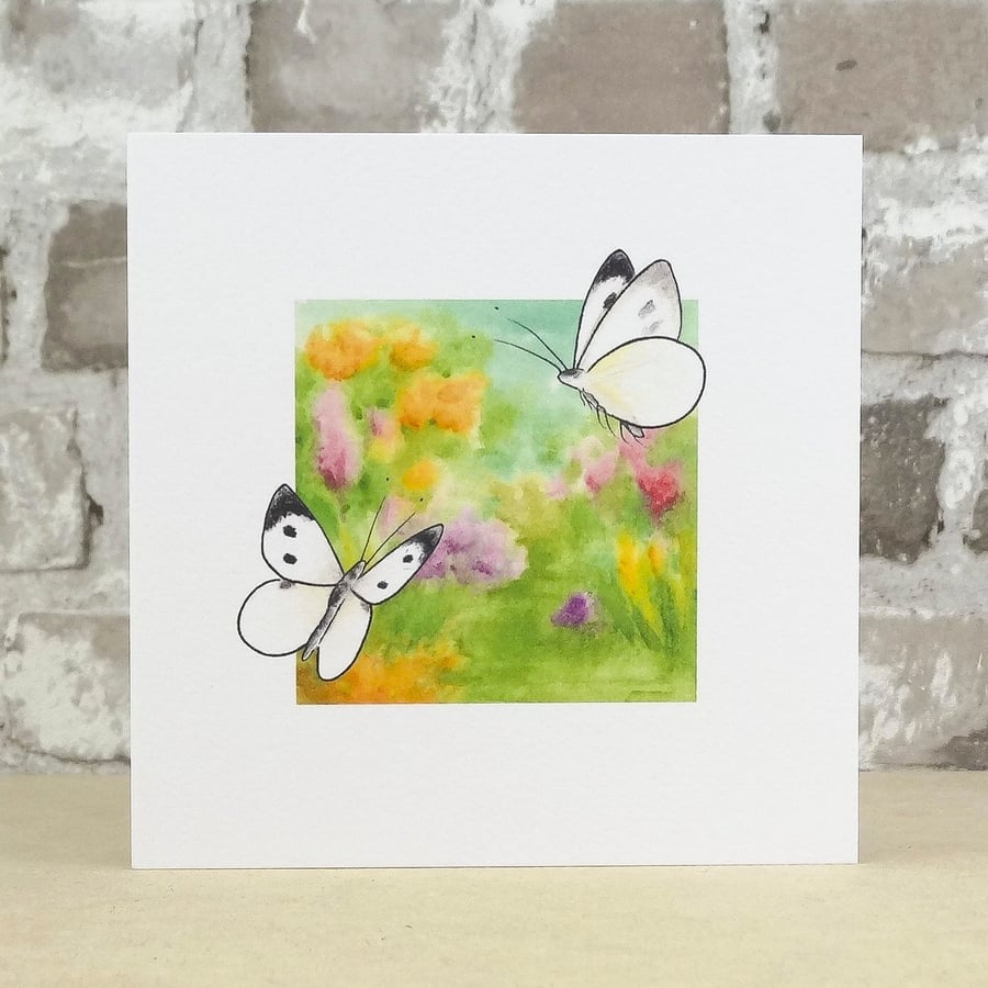 Butterfly Garden Blank Card