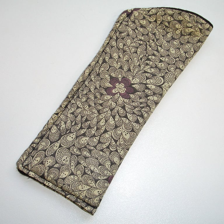 Glasses Case Grayson Perry Black Purple  Liberty Cranford Spectacles Sleeve