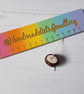 Mini kawaii conker on a string ornament, decoration, autumn, rustic - Image 5