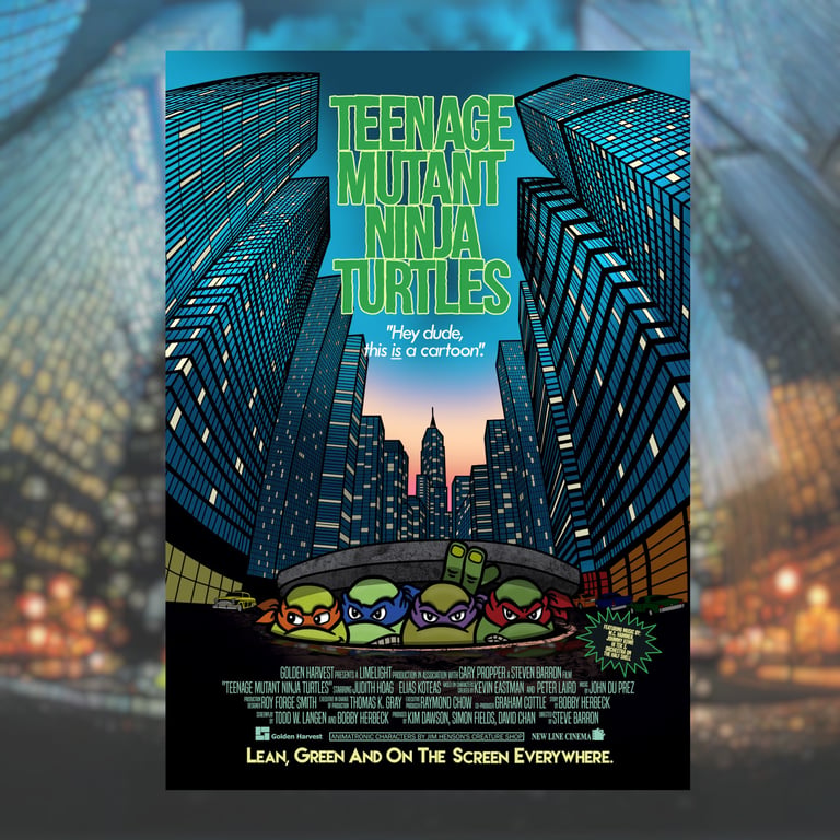 Teenage Mutant Ninja Turtles Mash-Up Movie Poster